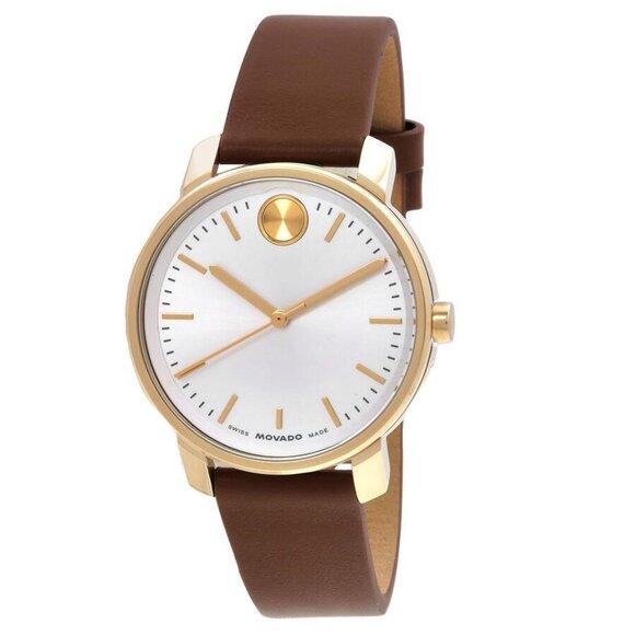 FX02845B NWT Movado Fashion Ladies Quartz Steel Authentic Watch - Picture 1 of 3